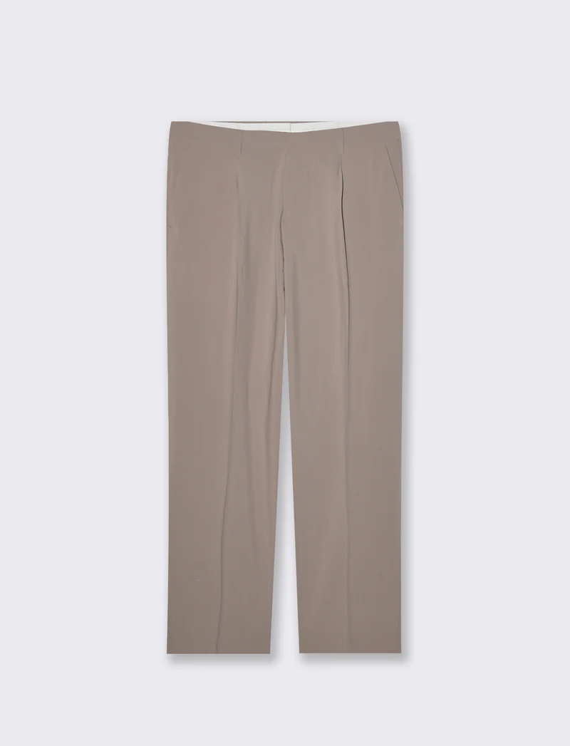 Pantaloni da completo relaxed fit da uomo - Grigio tortora
