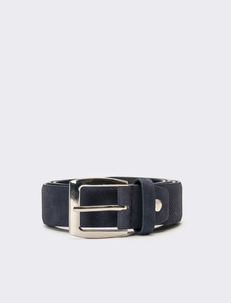 Cintura uomo stampa spigato - Blu