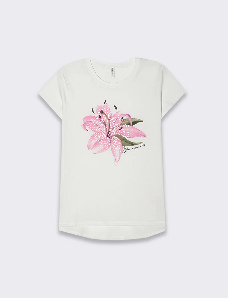 T-shirt con stampa da donna - var 2