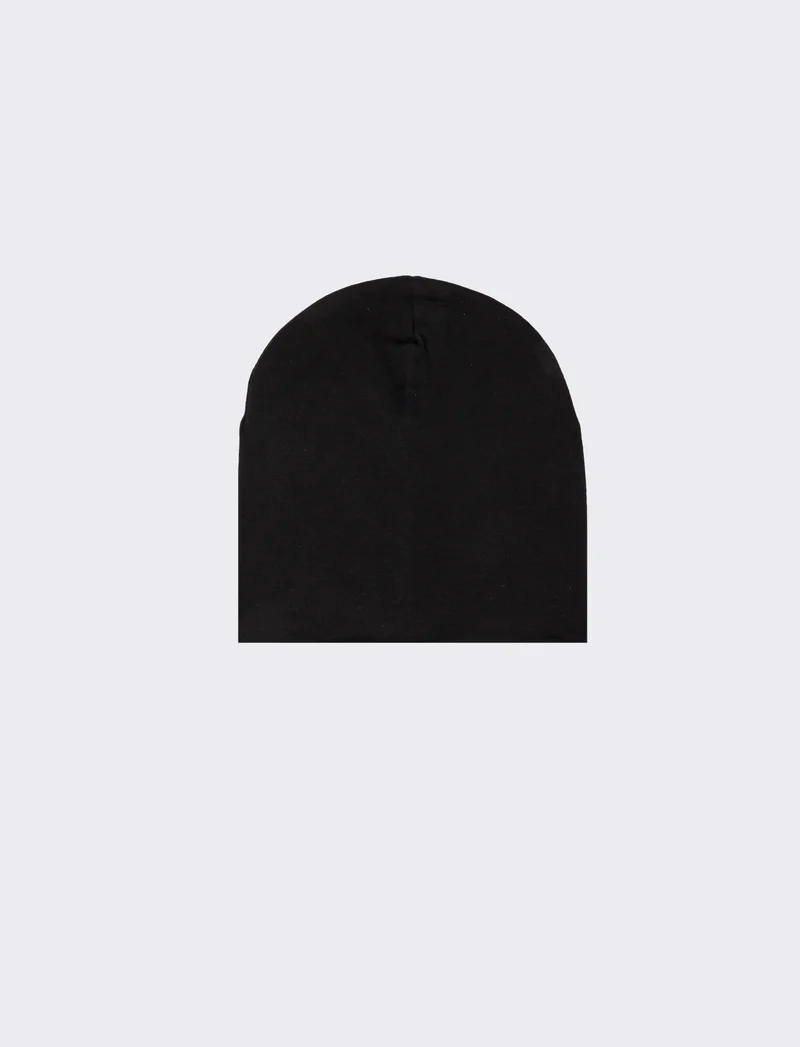 Cappello uomo cuffia costine - Nero