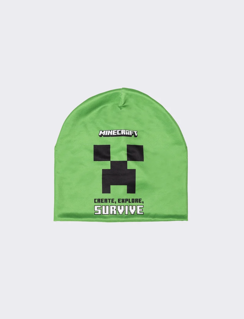 Cappello bambino cuffia minecraft - Verde