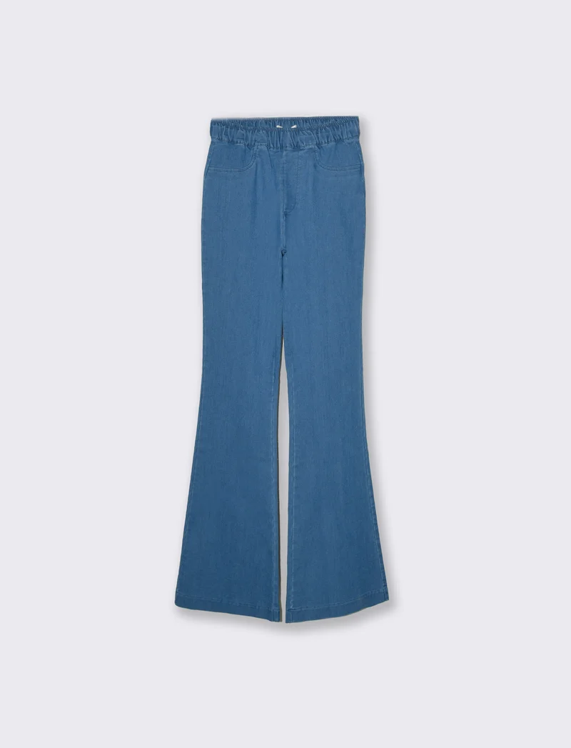 Pantalone a zampa da donna - Denim
