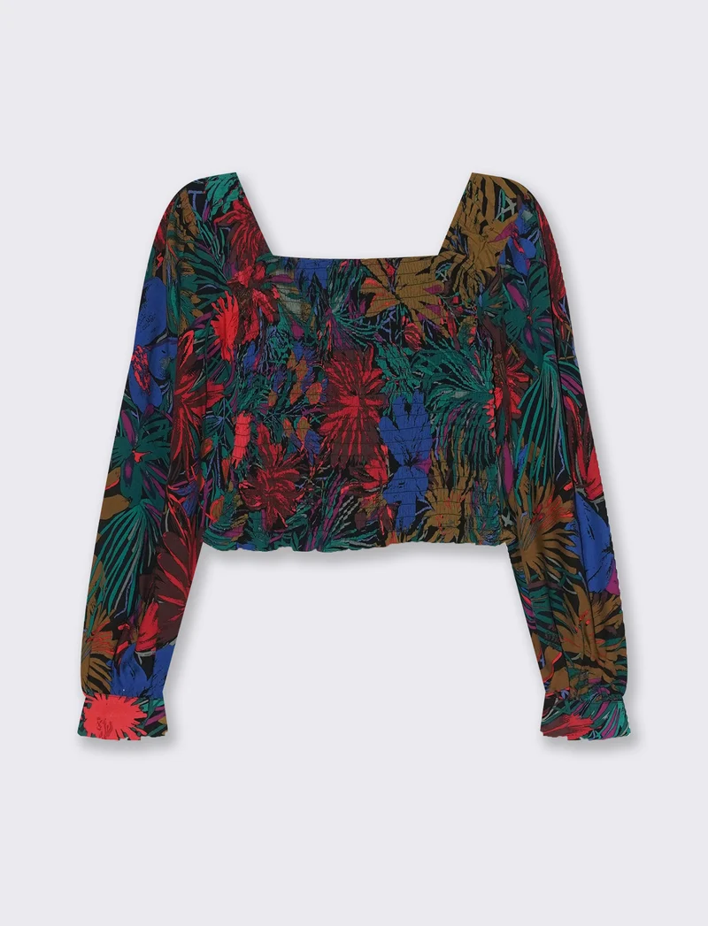 Casacca manica lunga con arriccio da donna - var 2