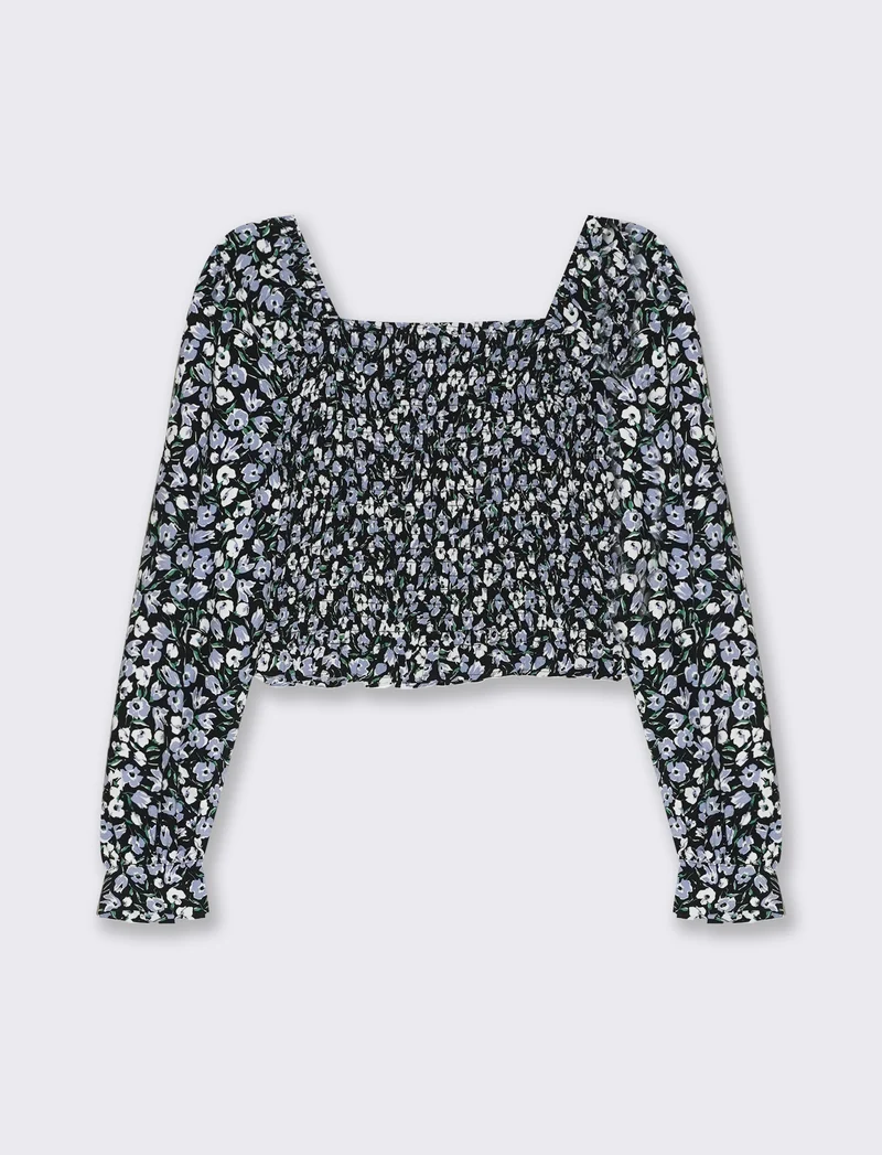 Casacca manica lunga con arriccio da donna - var 1