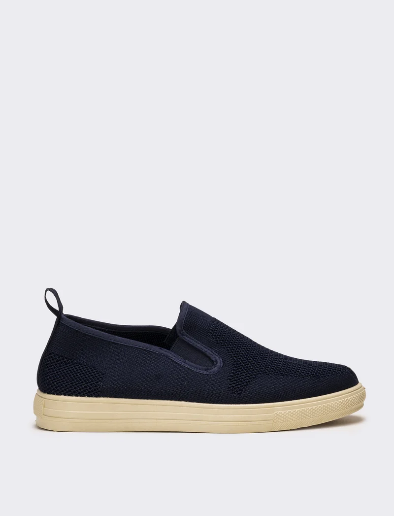 Slip-on in tessuto tecnico da uomo - BLUE/BLUE