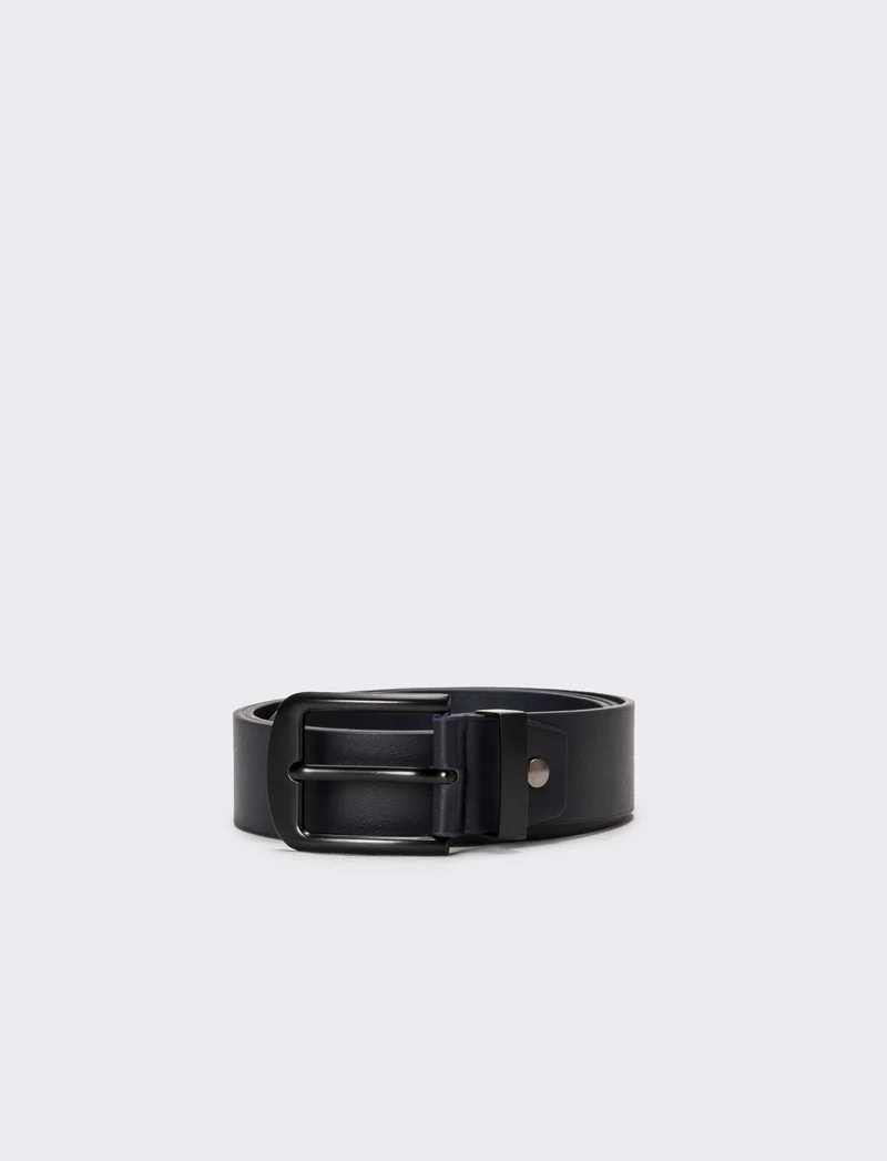 Cintura uomo fibbia smaltata - Blu