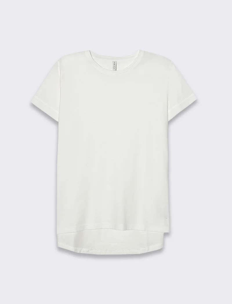 T-shirt basica da donna - Bianco