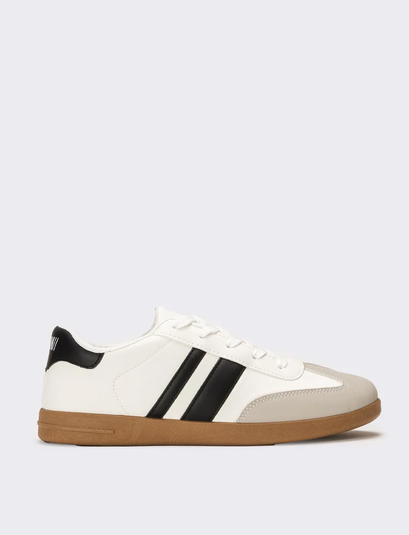 Sneakers da donna con inserti - Bianco