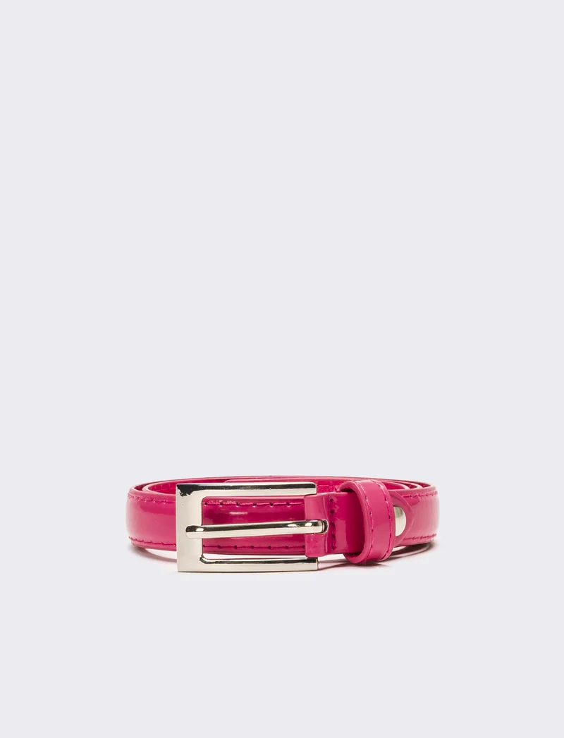 Cintura bambina in vernice - Fuxia