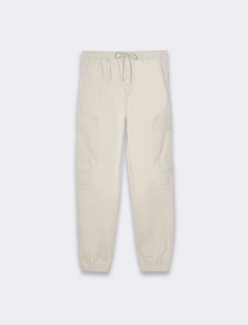 Pantaloni cargo rip stop da uomo - Sabbia