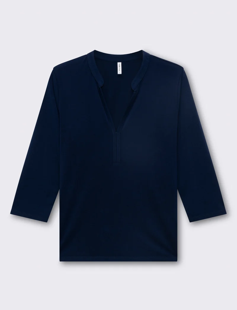 T-shirt manica 3/4 da donna - Blu