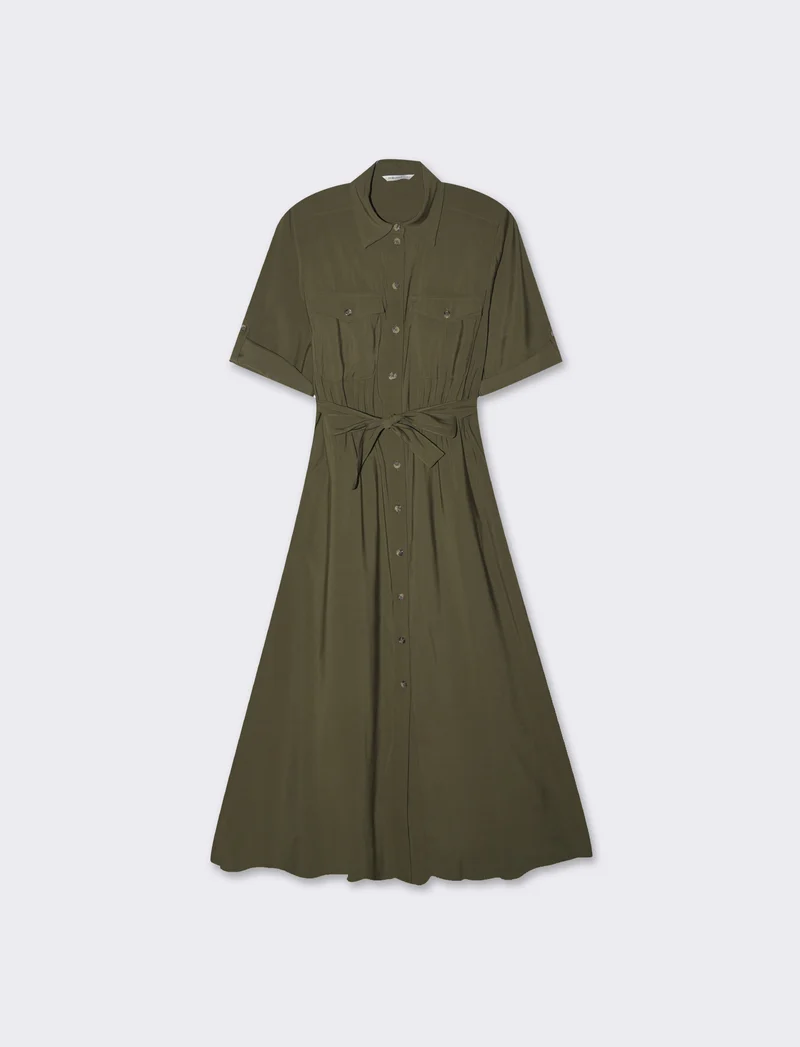 Vestito chemisier con cintura da donna - Ve.milit.