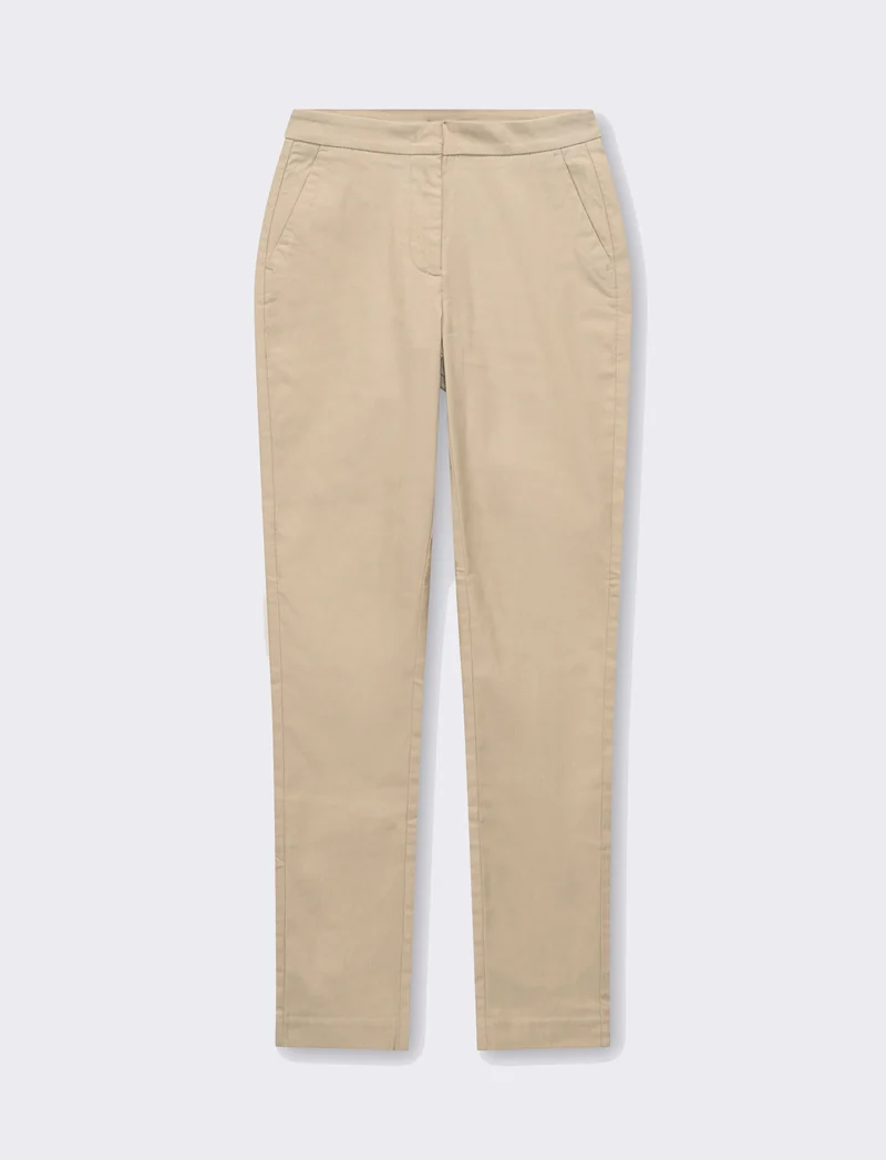 Pantalone in bengalina da donna - Beige corda