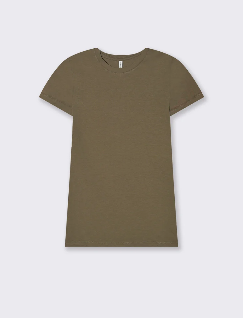 T-shirt basica da donna - Verde salvia