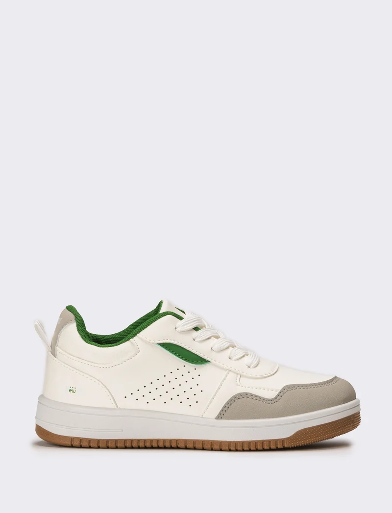 Sneakers minimal da bambino - Bianco