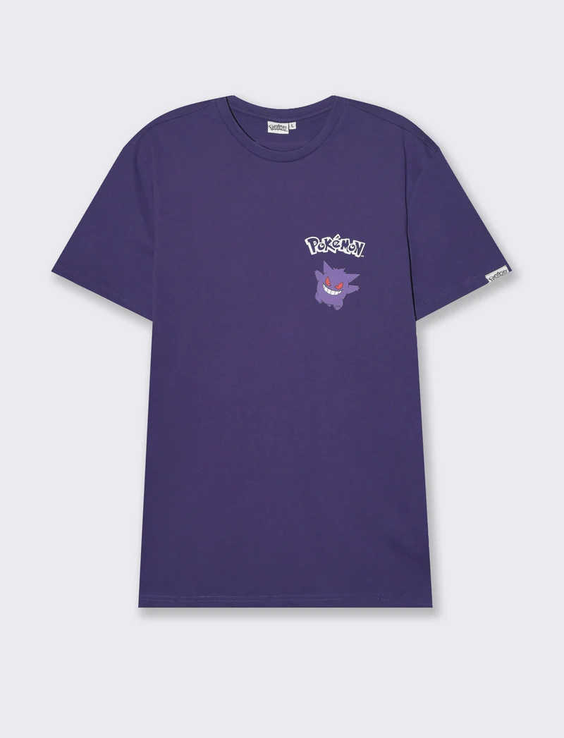 T-shirt stampa pokemon da uomo - Viola