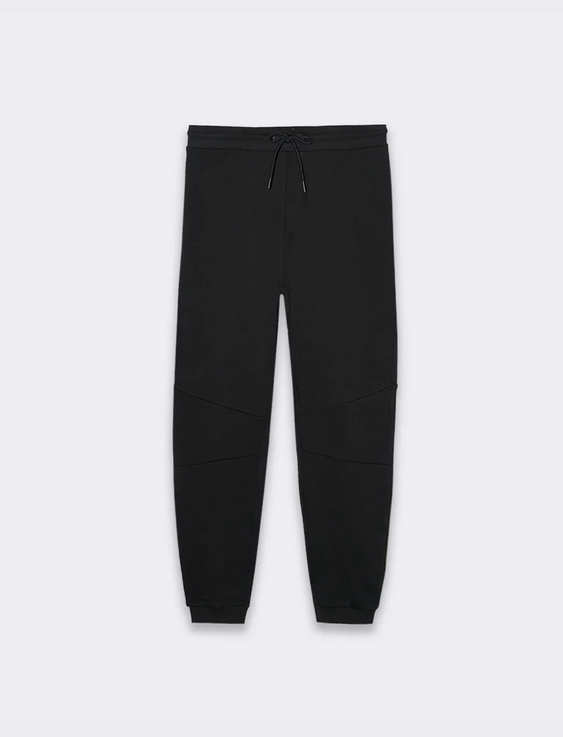 Pantaloni jogger in felpa da uomo - Nero