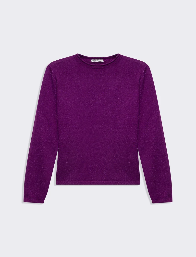Maglia manica lunga da donna - Viola