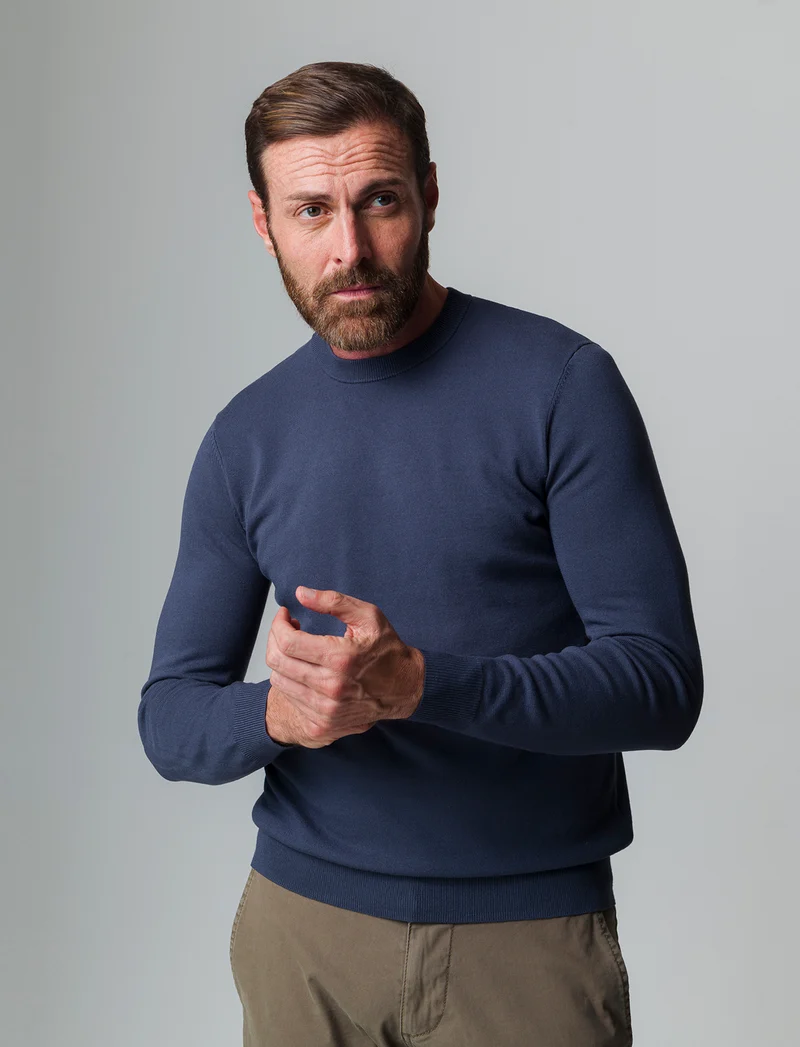 Maglia basic in filato premium da uomo - Avion